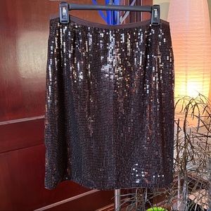 Black Doncaster sequins skirt